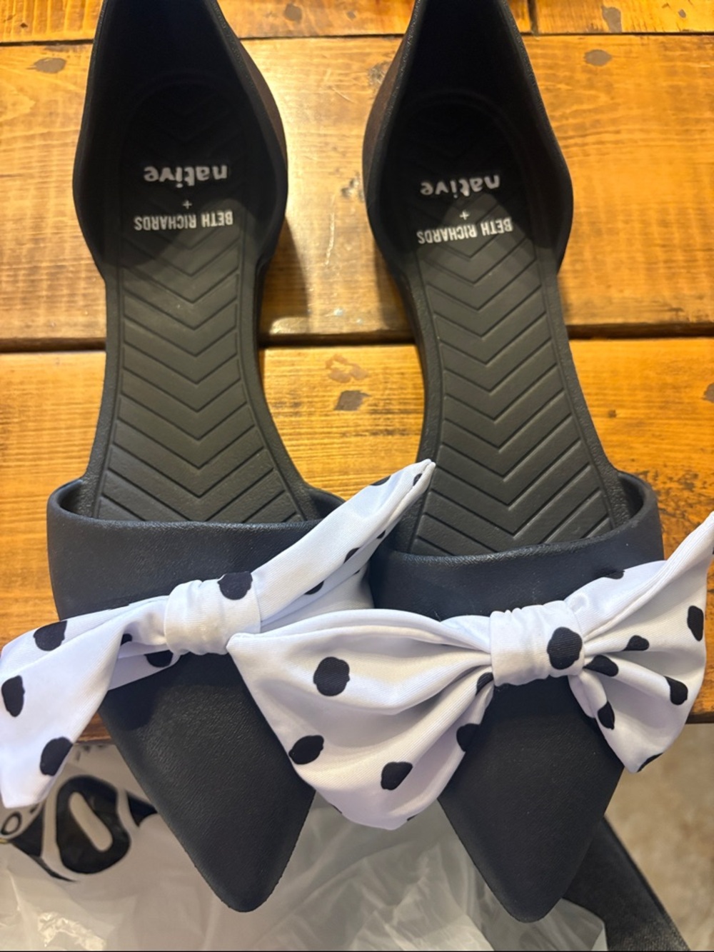 Native Beth Richards Polka dot shoes